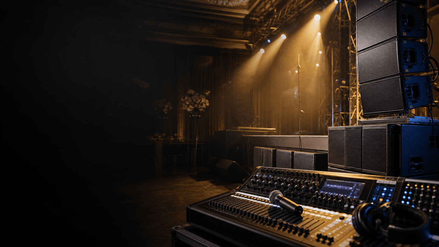 Setup sound system profesional untuk konsultasi acara
